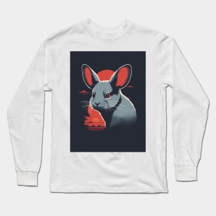 Chinchilla 2 - Japanese Retro Art Long Sleeve T-Shirt